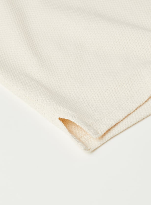 Boys Textured Polo T-shirt