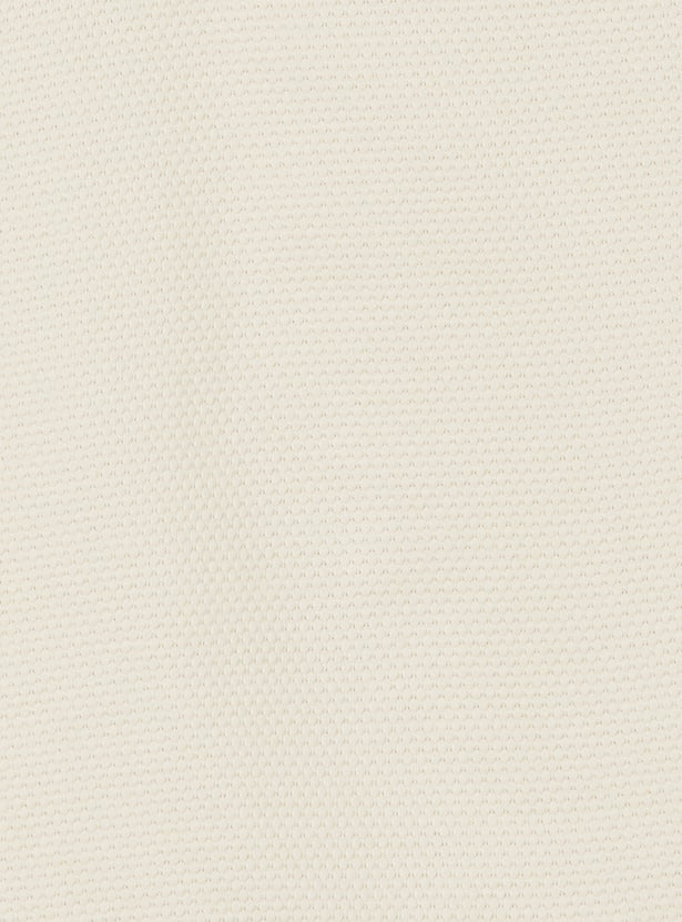 Boys Textured Polo T-shirt