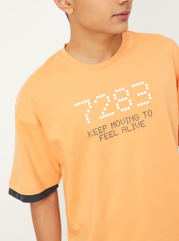 Boys Printed Shorts Set