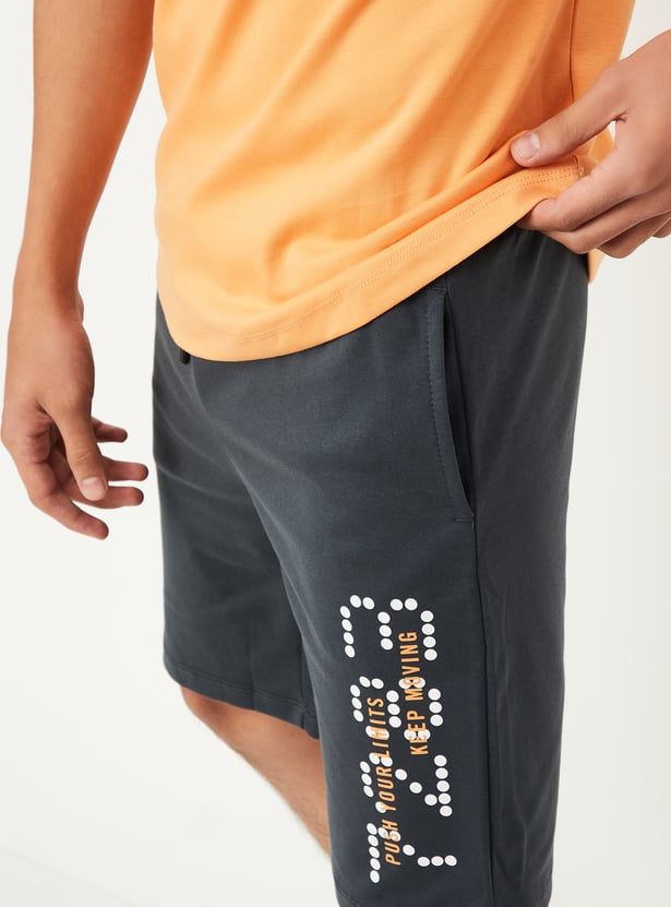 Boys Printed Shorts Set