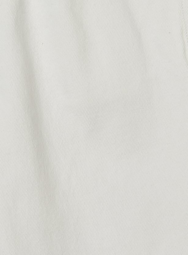 Girls Solid Flared Jeans