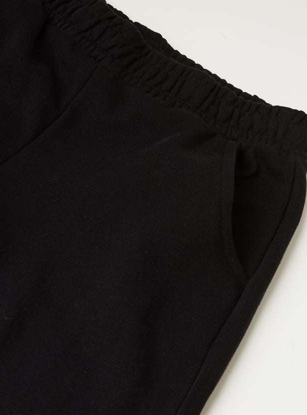 Girls Solid Wide Leg Trousers