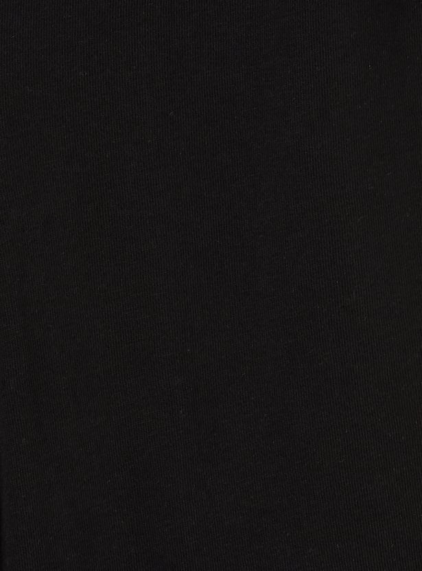 Girls Solid Wide Leg Trousers