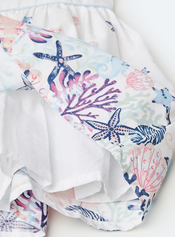 Girls Printed A-Line Dress