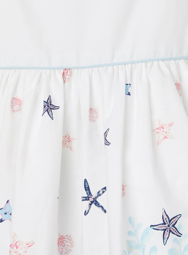 Girls Printed A-Line Dress