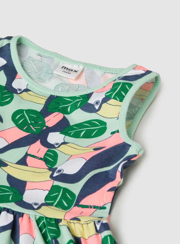 Girls Printed Dress