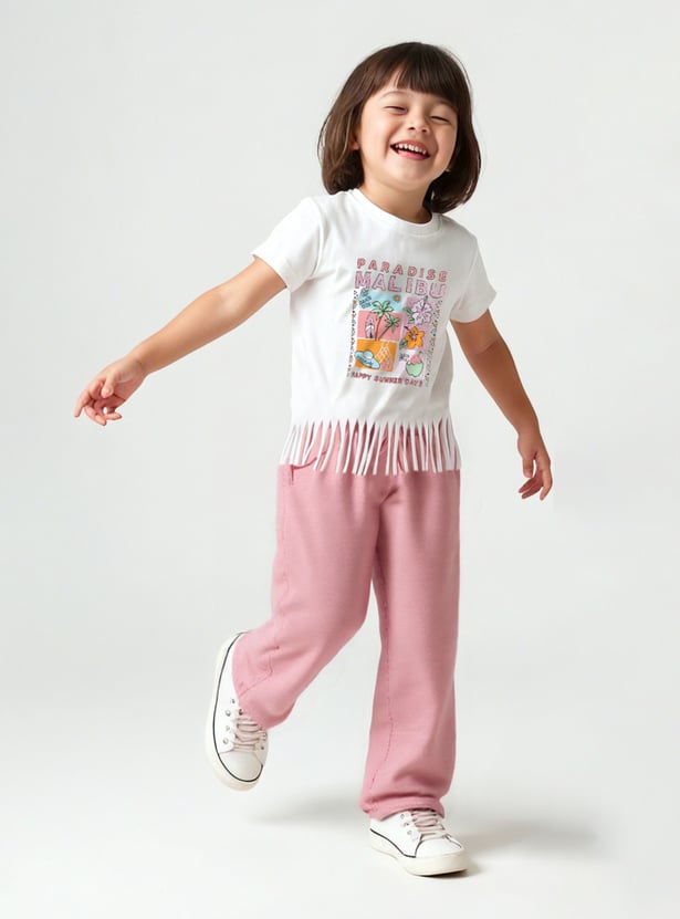 Girls Printed Top - Pack of 2