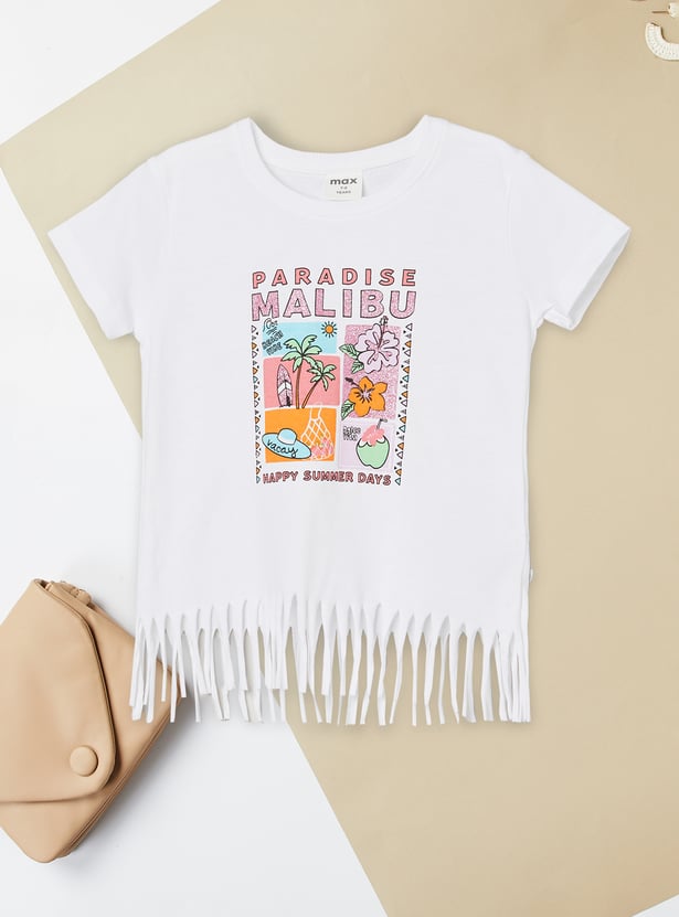 Girls Printed Top - Pack of 2