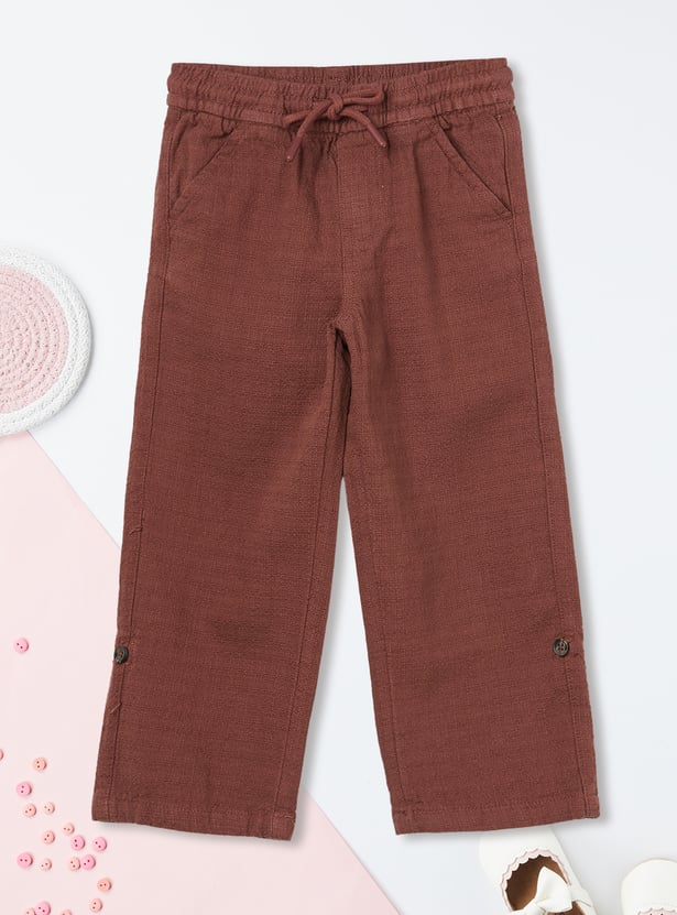 Boys Textured Trousers