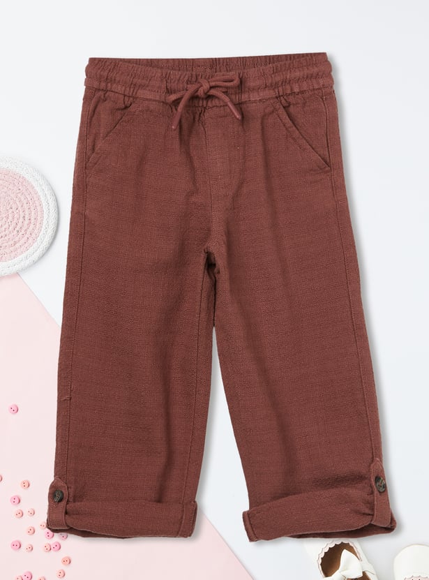 Boys Textured Trousers