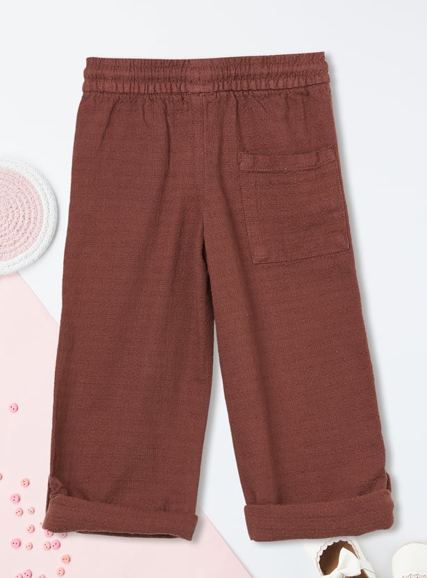 Boys Textured Trousers