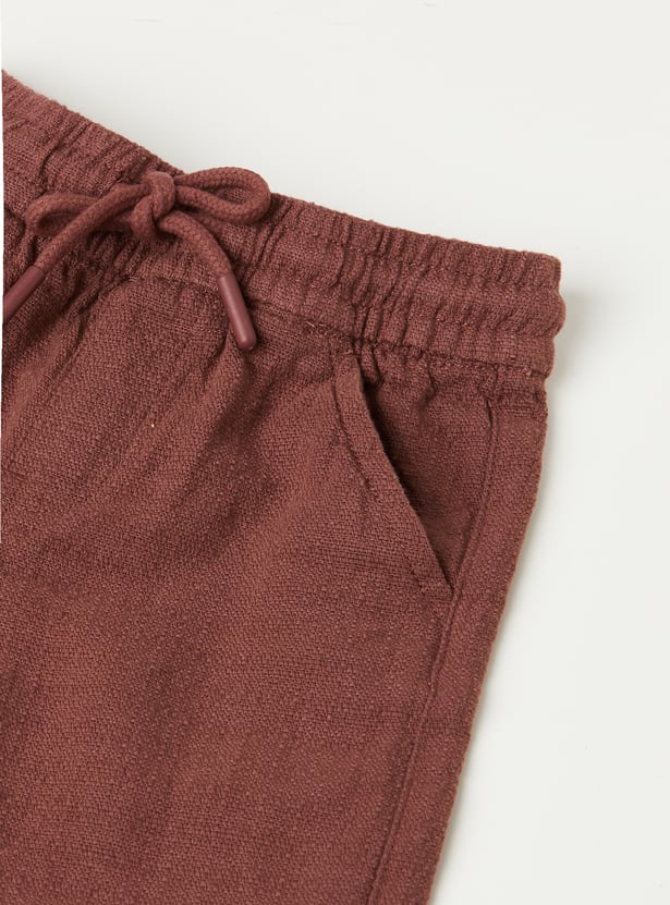Boys Textured Trousers