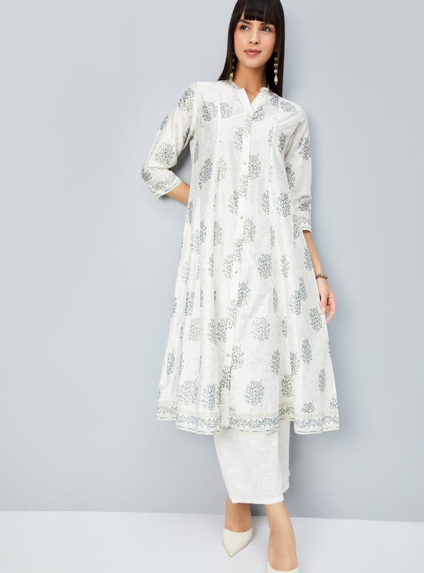 Women Floral Print A-line Kurta