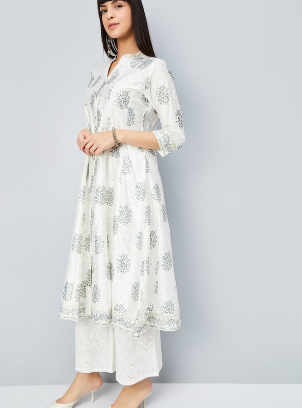 Women Floral Print A-line Kurta
