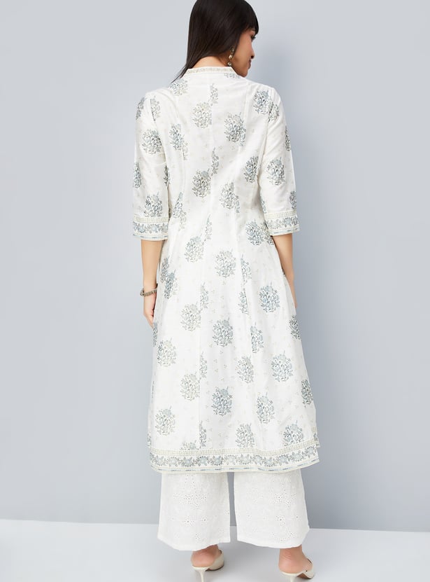 Women Floral Print A-line Kurta