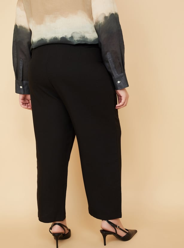 Women Solid Trousers