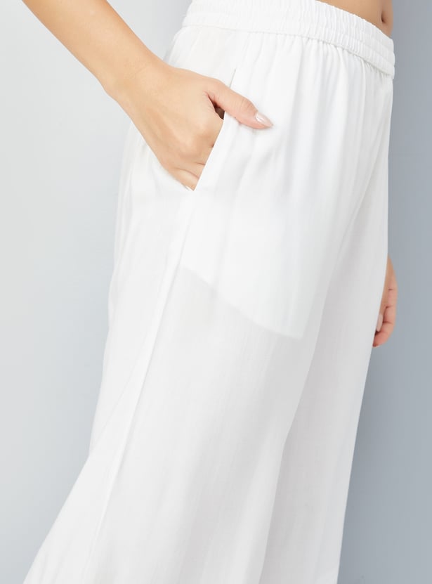 Ajio White Denim Skirt Lace White Lace Skirt Online India Hot Sale