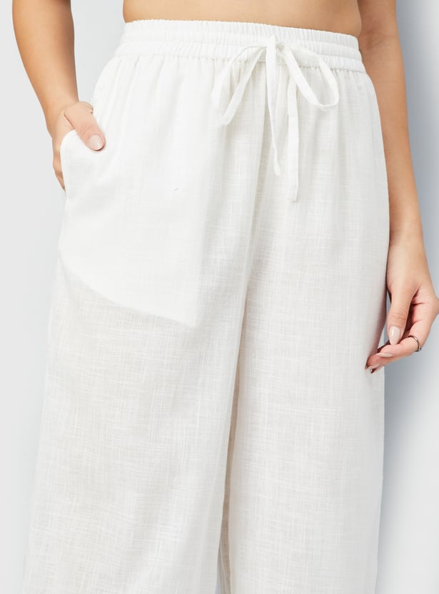Women Sciffli Hem Palazzos