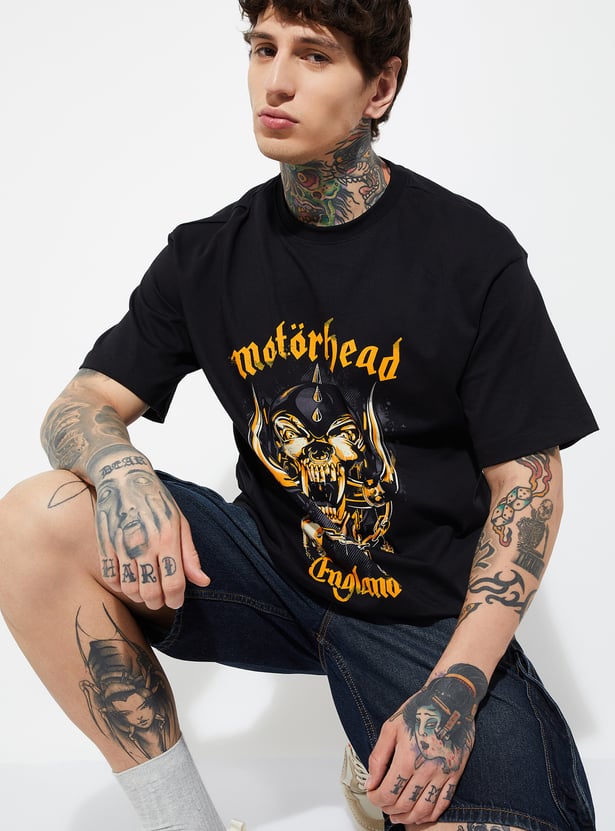 URB_N Men Printed Oversized Fit T-shirt