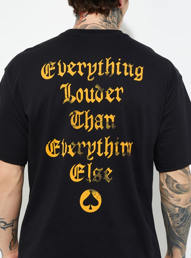 Buy URB_N Men Printed Oversized Fit T-shirt Online at just