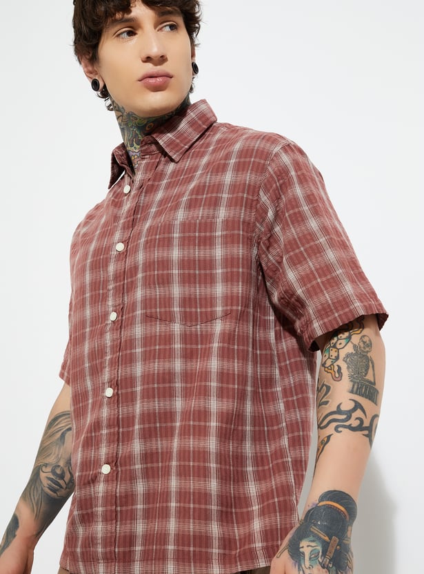 URB_N Men Checked Shirt