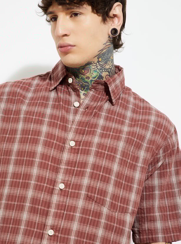 URB_N Men Checked Shirt