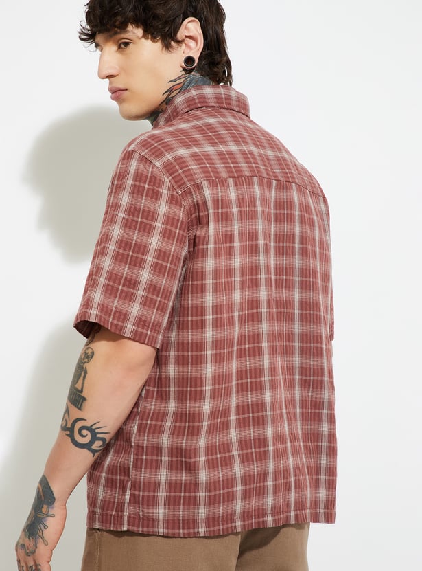 URB_N Men Checked Shirt