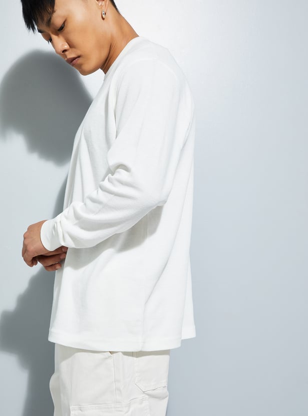 URB_N Men Textured T-shirt