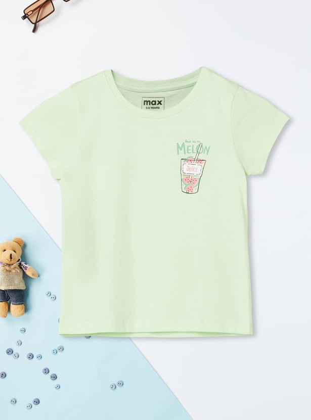 Girls Printed T-shirt - Pack of 2