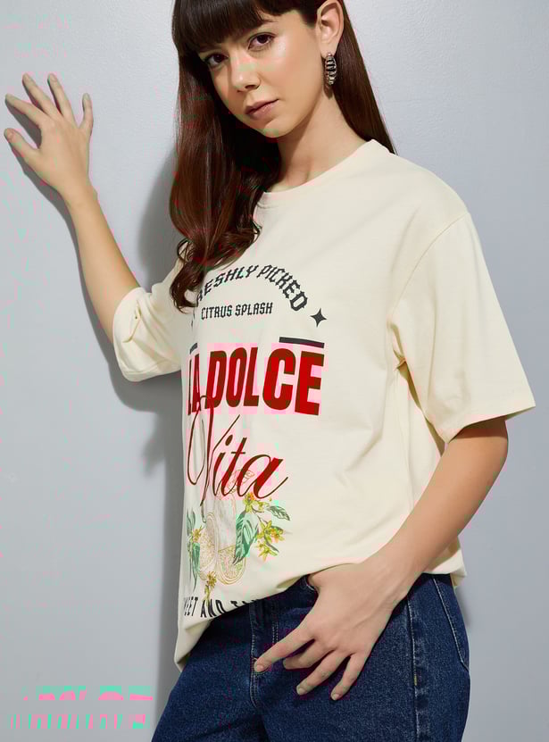 URB_N Women Printed T-shirt