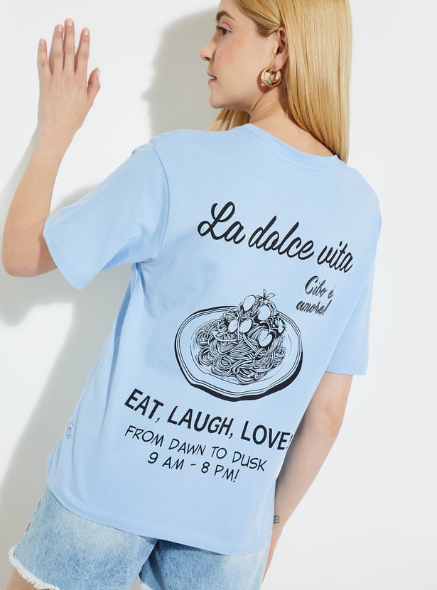 ALAYA F x URB_N Women Printed Oversized T-shirt