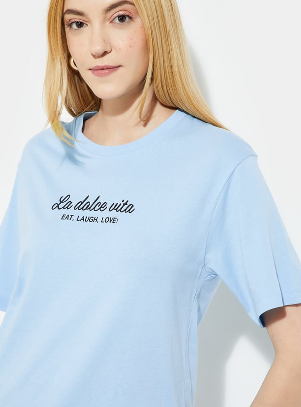 ALAYA F x URB_N Women Printed Oversized T-shirt