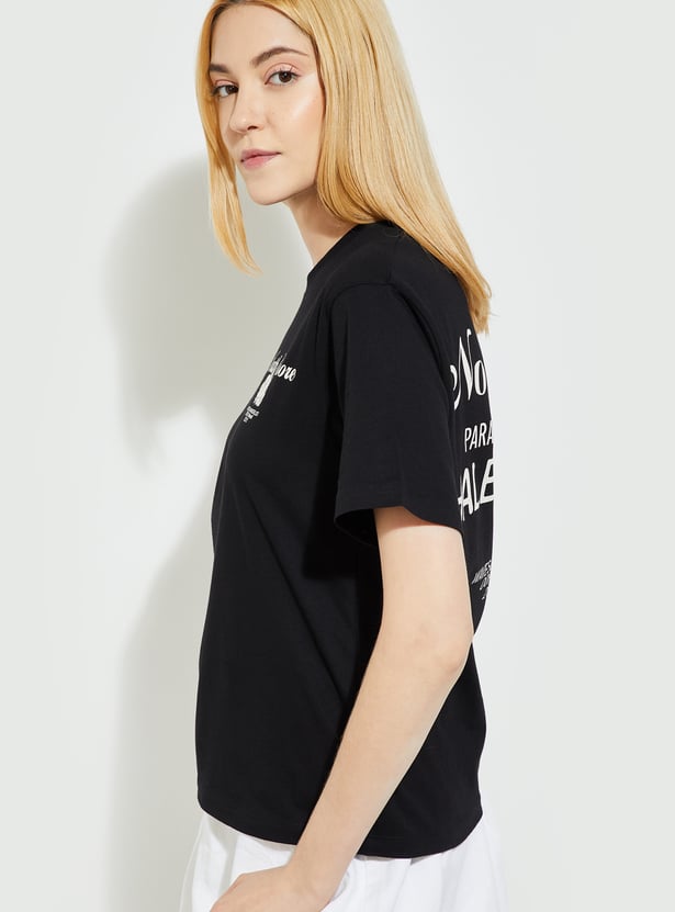 ALAYA F x URB_N Women Printed Relaxed Fit T-shirt
