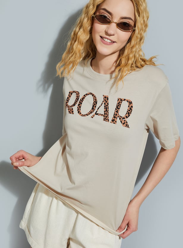 URB_N Women Printed Relaxed Fit T-shirt