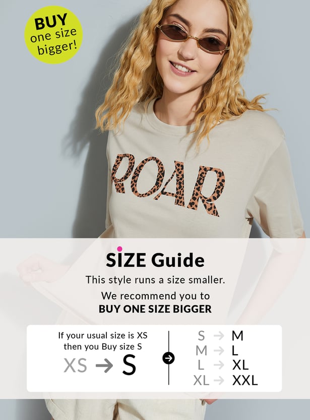URB_N Women Printed Relaxed Fit T-shirt