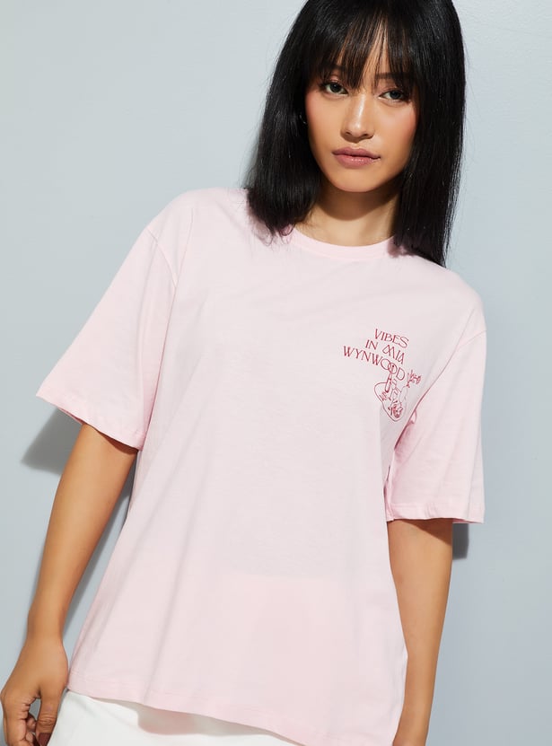 URB_N Women Printed Relaxed Fit T-shirt