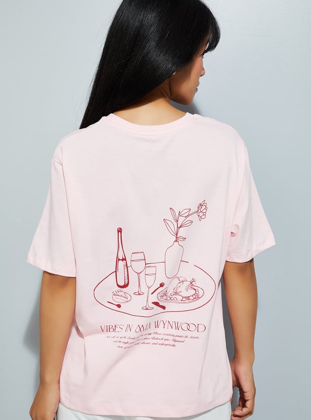 URB_N Women Printed Relaxed Fit T-shirt