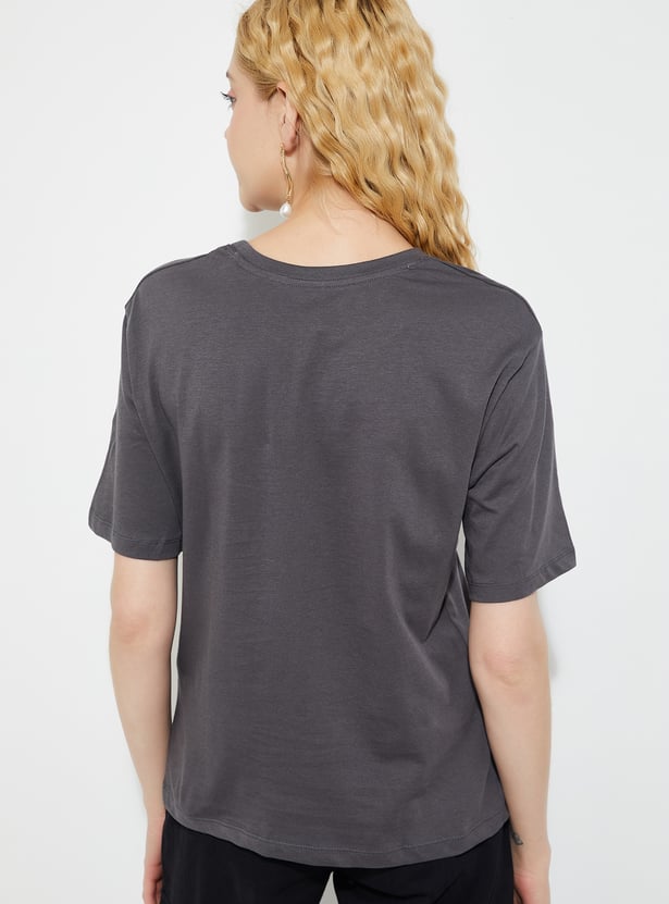 URB_N Women Printed Relaxed Fit T-shirt