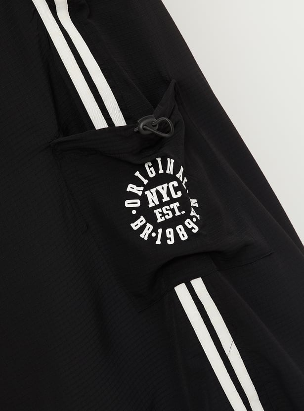 Women Side Striped Midi Skirt