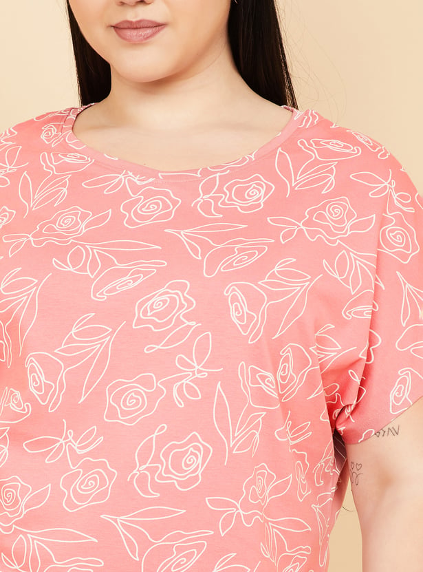 Women Floral Print T-shirt
