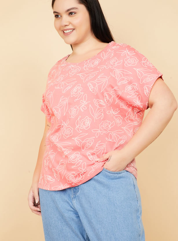 Women Floral Print T-shirt