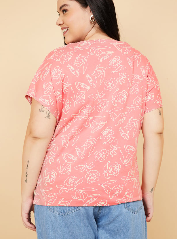 Women Floral Print T-shirt