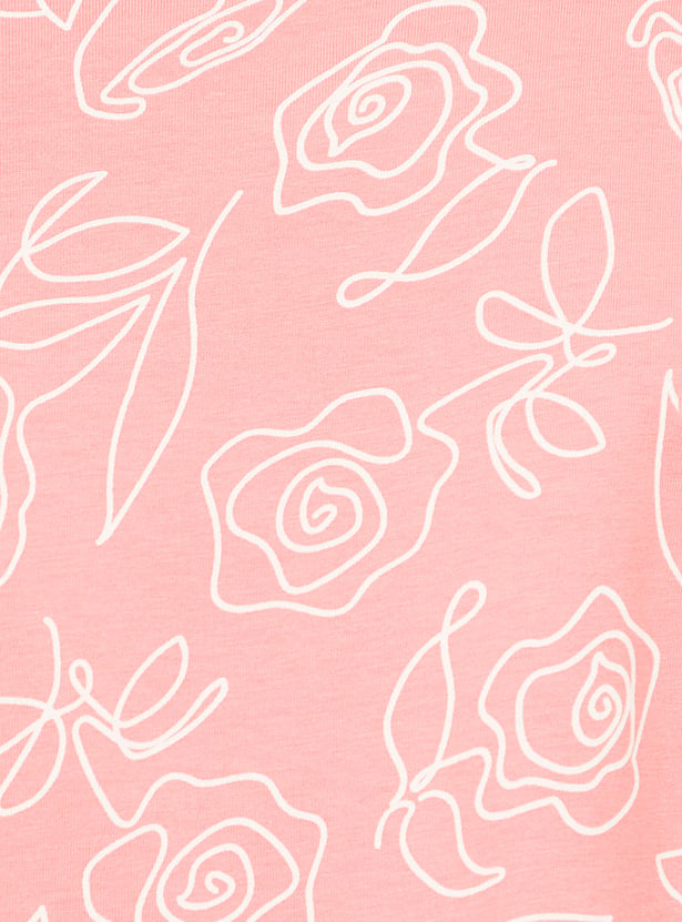 Women Floral Print T-shirt