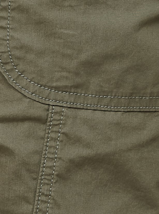Women Solid Cargo Trousers