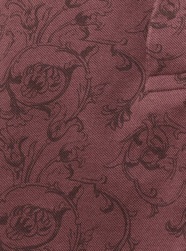 Men Printed Polo T-shirt