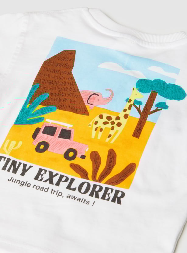 Boys Printed Shorts Set