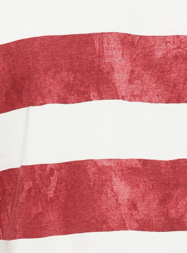 URB_N Men Striped Oversized T-shirt