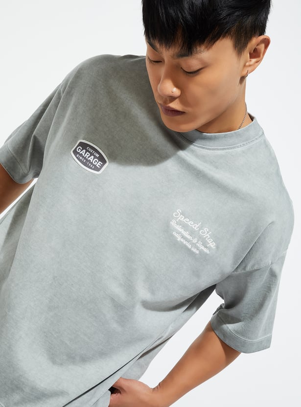 URB_N Men Printed Oversized T-shirt