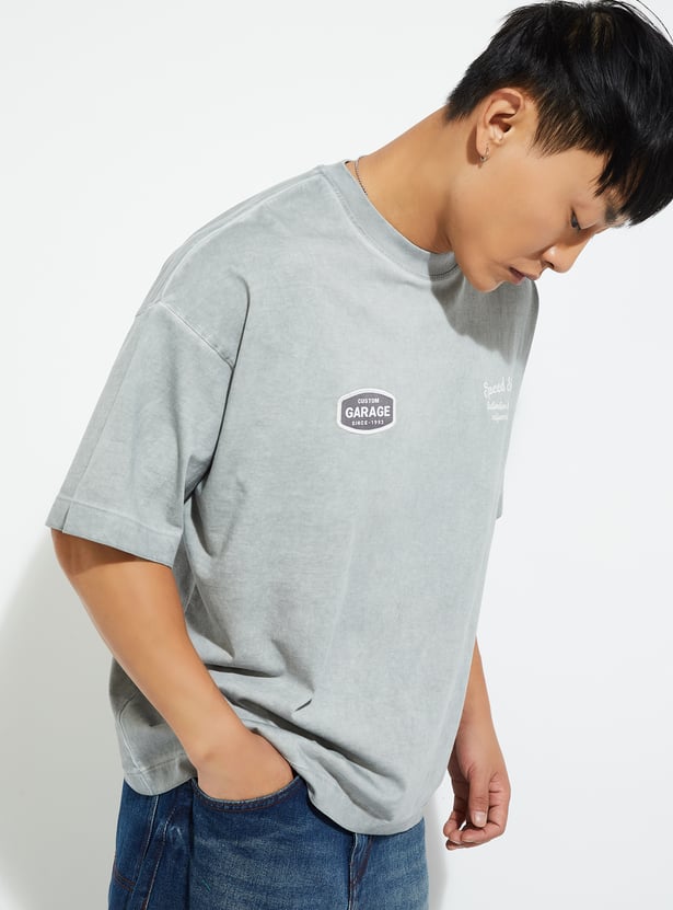 URB_N Men Printed Oversized T-shirt