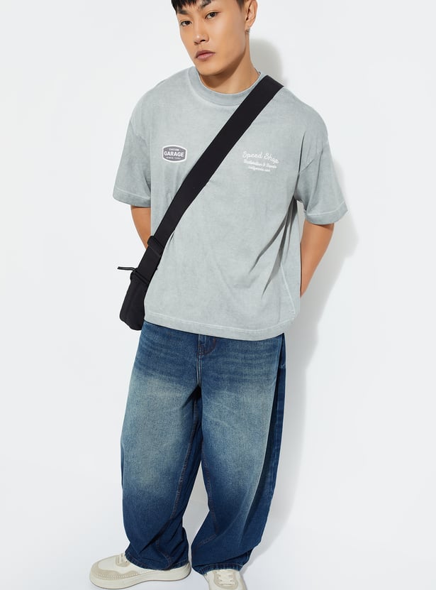 URB_N Men Printed Oversized T-shirt